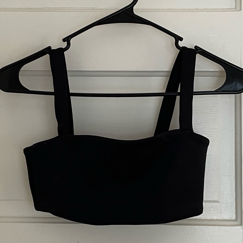Vuori Square Neck Black Sports Bra Size XS